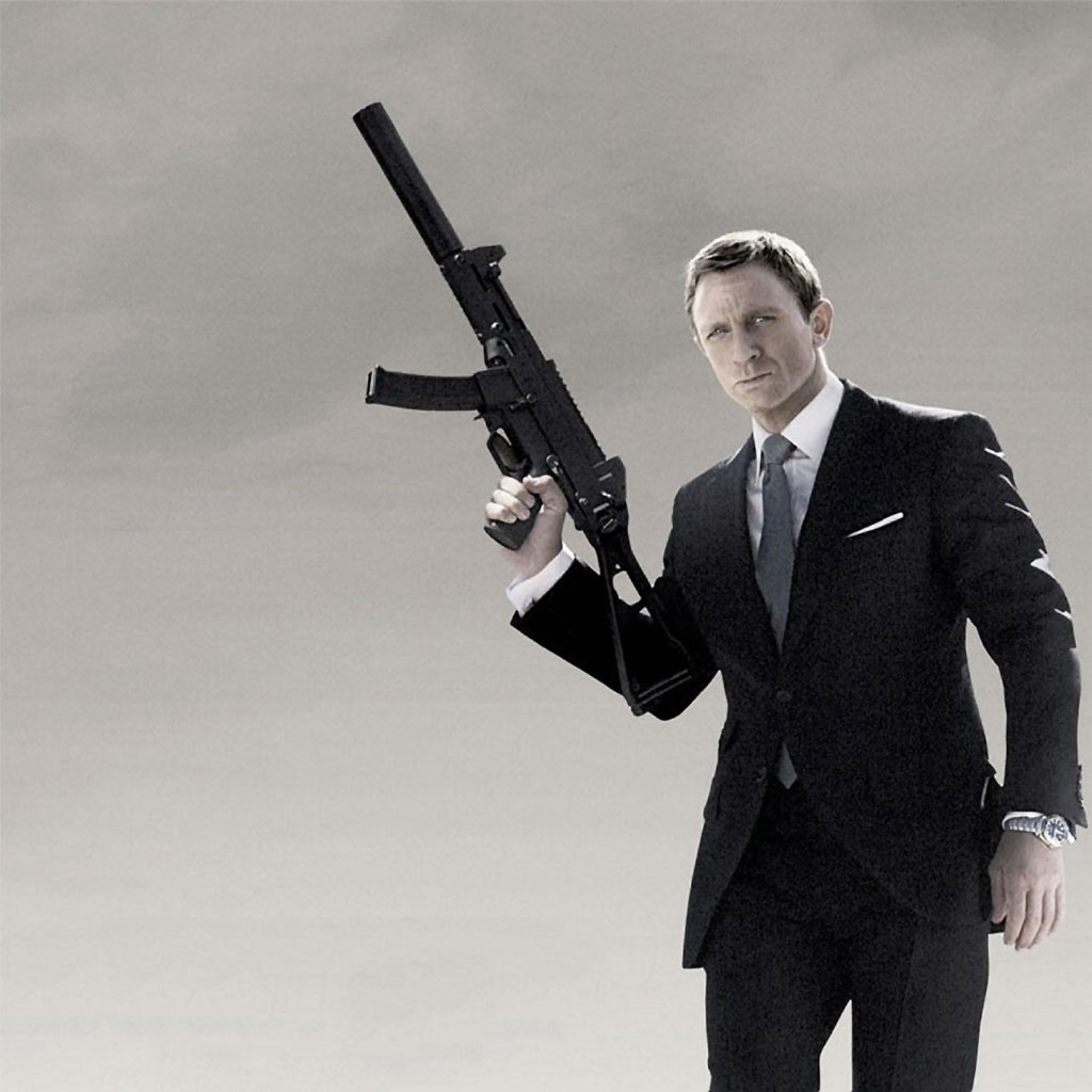 James Bond And His Gun Wallpaper For You iPad Mini The