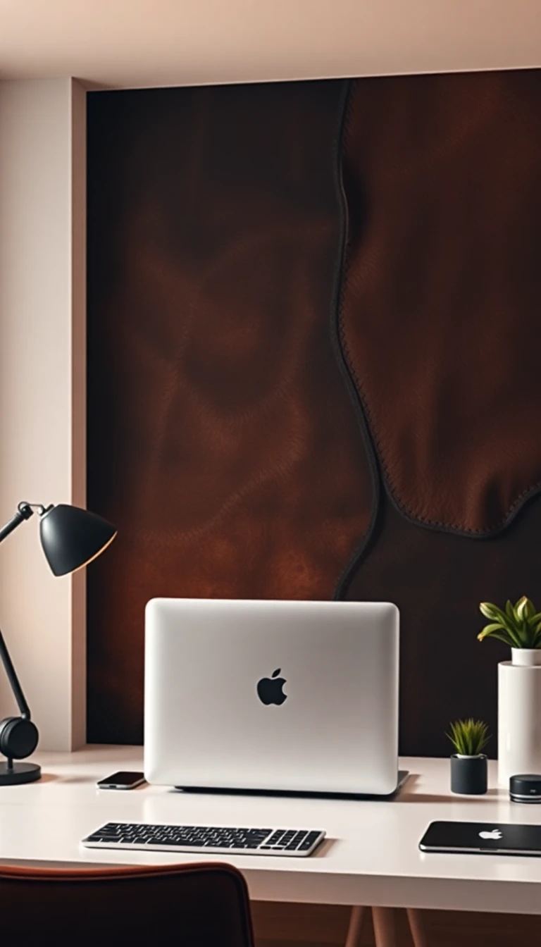 Leather Apple Wallpaper