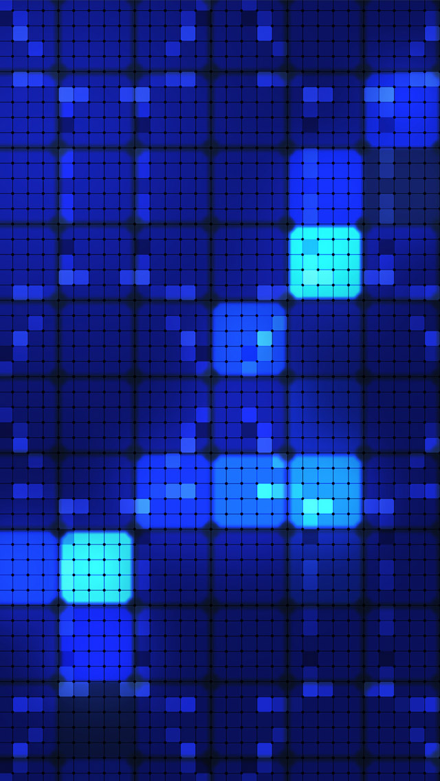 Blue Squares iPhone Wallpaper