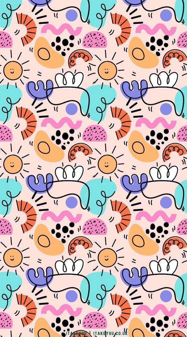 Free download 33 Cute Spring Wallpaper Ideas Doodle Wallpaper for Phone I  Take 600x1080 for your Desktop Mobile  Tablet  Explore 41 Aesthetic  Doodle Wallpapers  Doodle Background Doodle Wallpaper Doodle Backgrounds