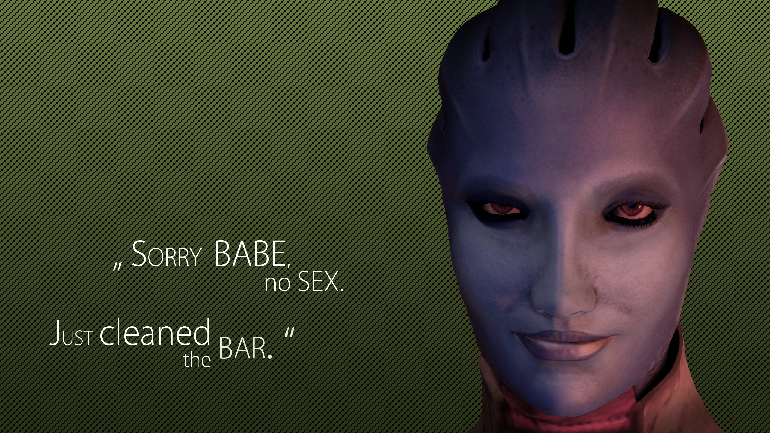 Wallpaper Mass Effect Matriatch Aethyta Quote
