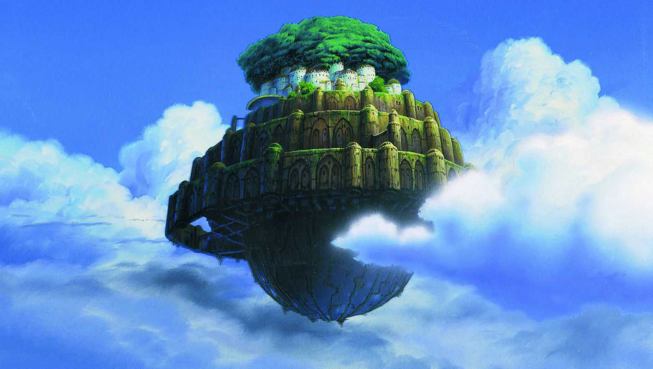 Castle In The Sky Official Art Wallpaper Of