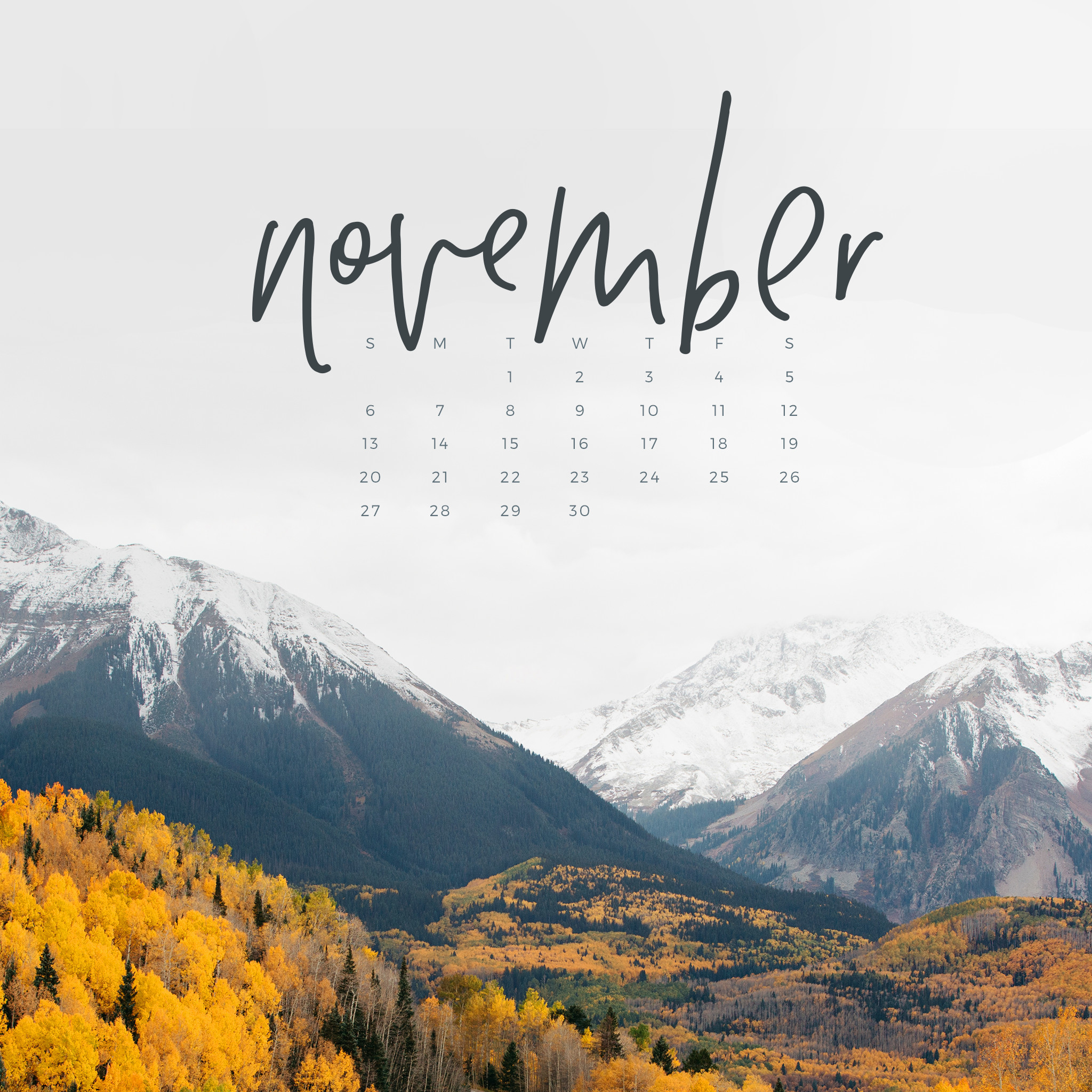 November Wallpaper Picture