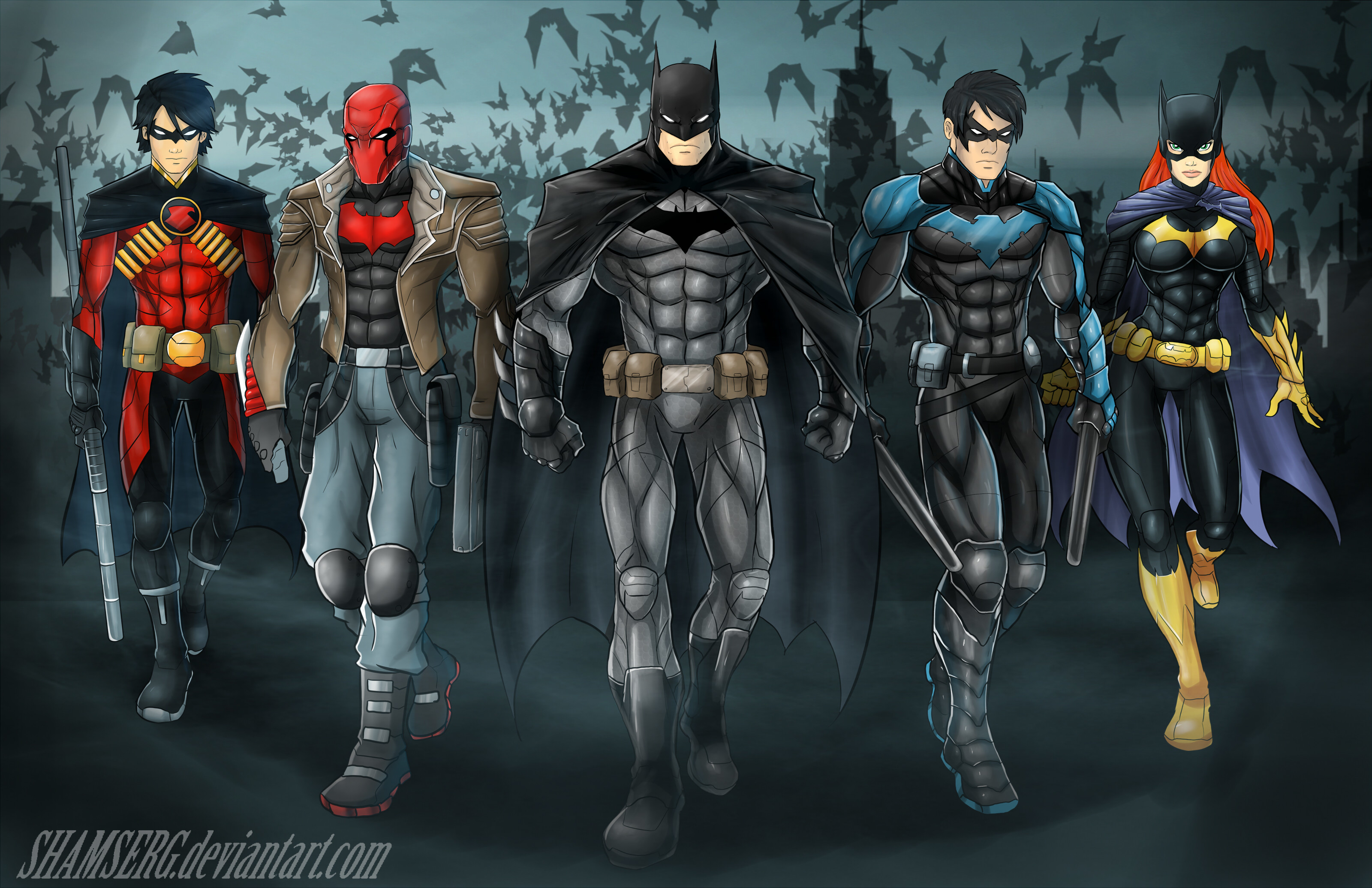 Batman Bat Family Wallpaper 74 images