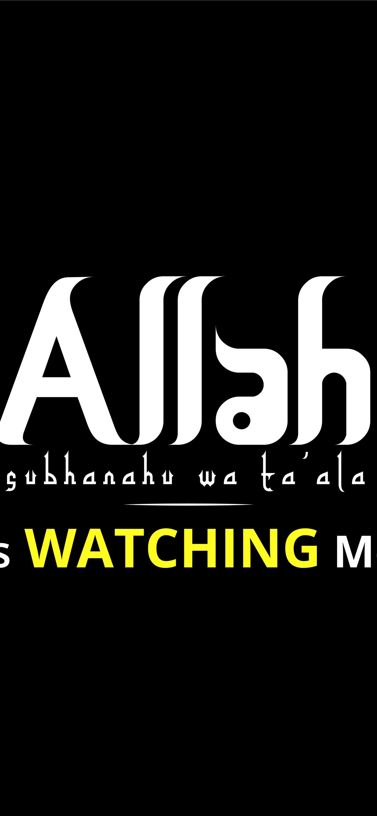 Allah Is Watching Me Desktop Mobile Design On Beha iPhone