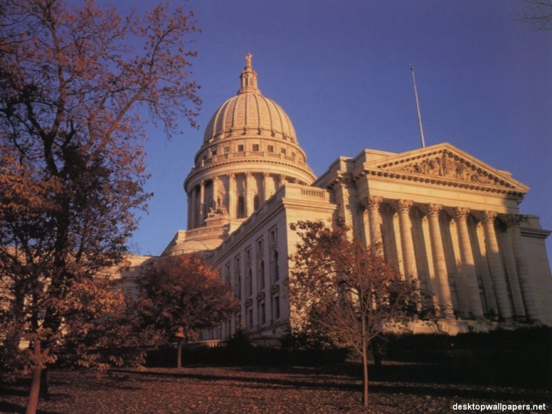 Madison Capitol Wisconsin At Desktopwallpaper