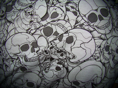 tumblr backgrounds black and white skulls