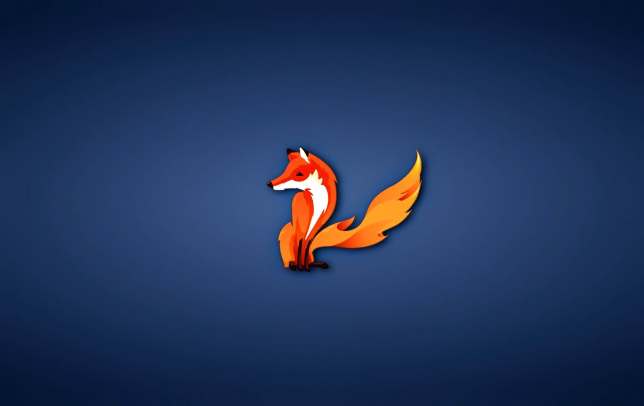 Blue Minimalistic Back Firefox Wallpaper For Fun