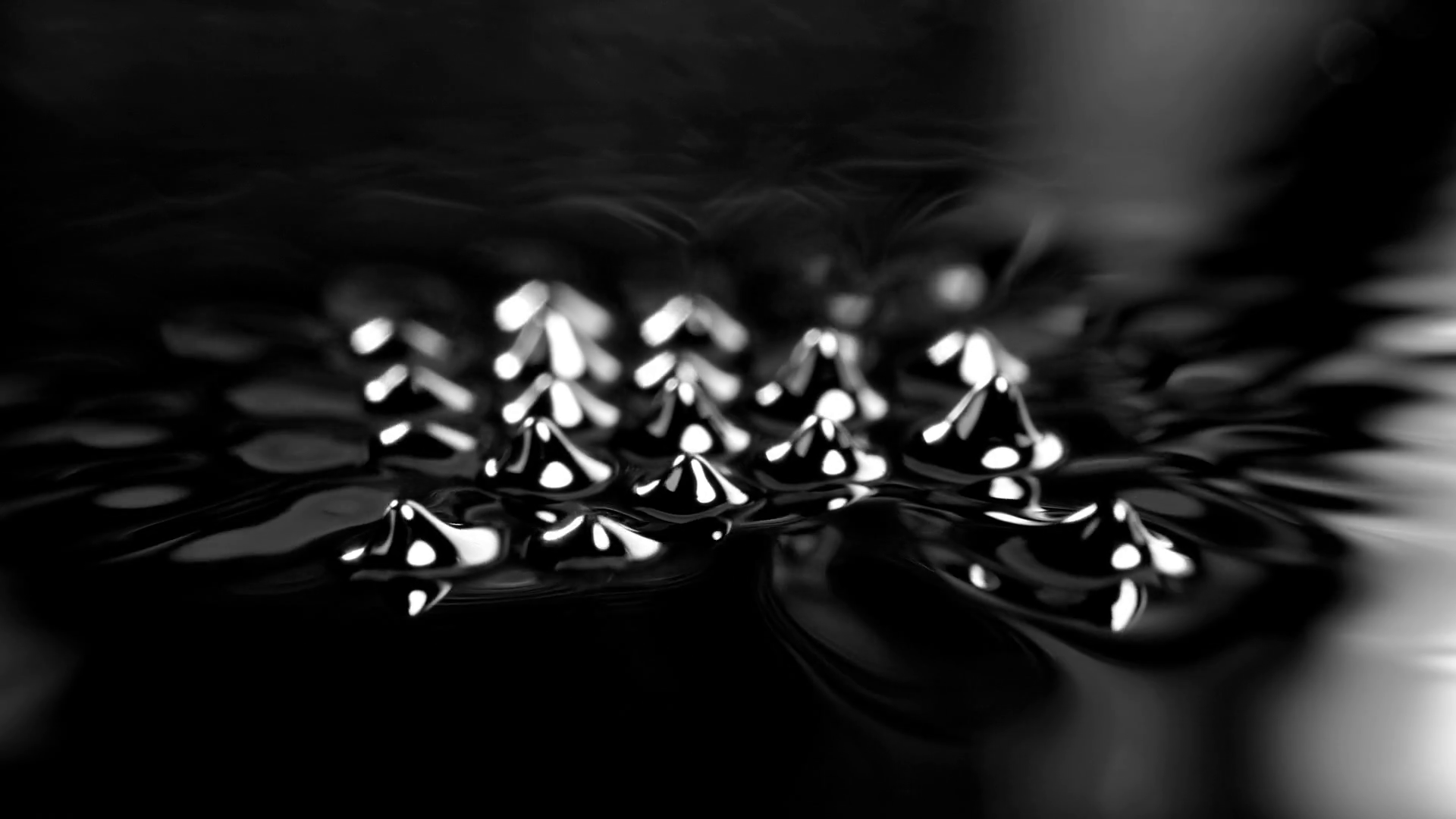 Ferrofluid Black Liquid Surface Abstract Background Stock Video
