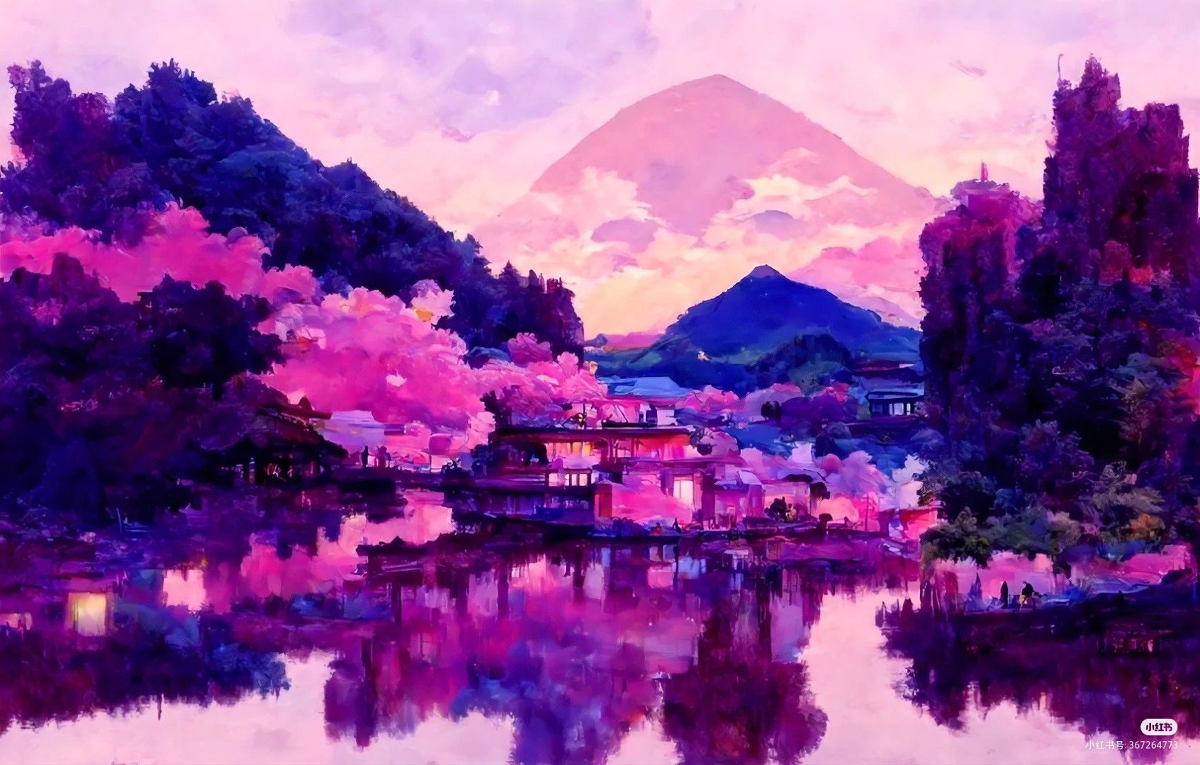 Aesthetic Anime Scenery Wallpaper