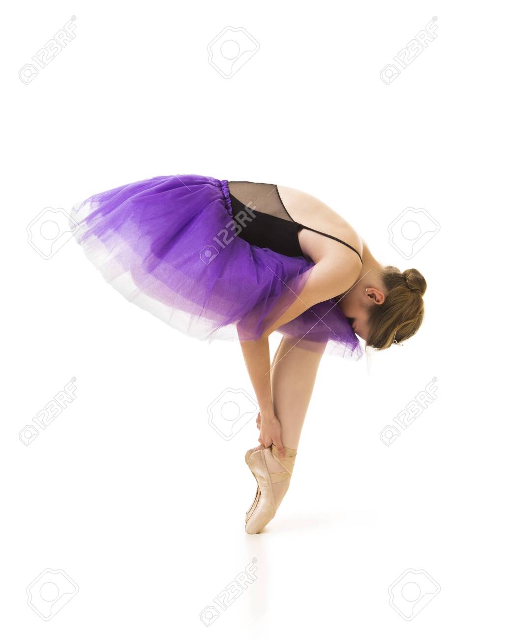 Free download Girl In Purple Tutu And Black Leotard Dance Ballet Studio