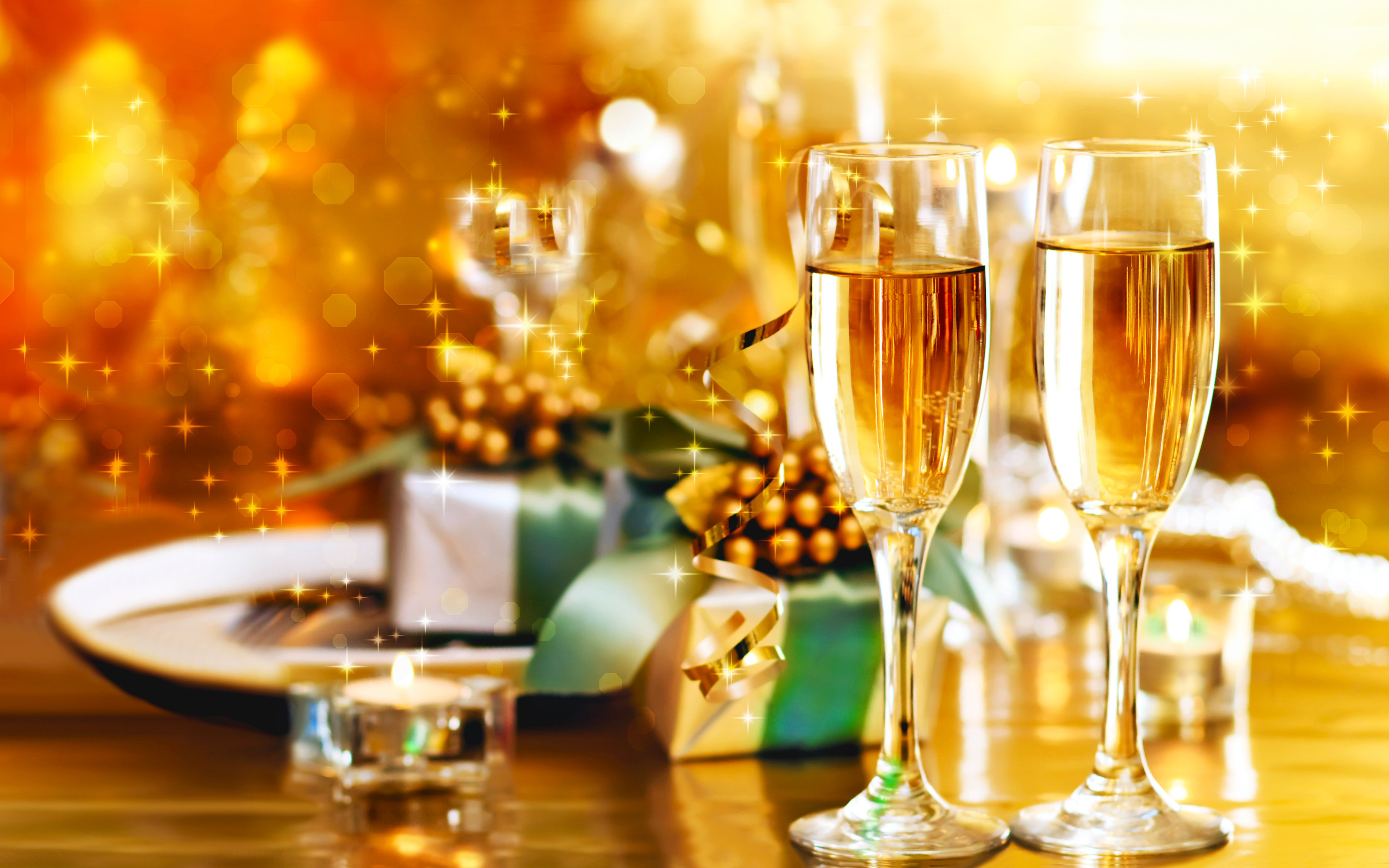 Happy New Year Champaign Glasses Gifts Wallpaper Search