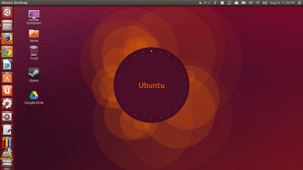 Ubuntu Phone Lock Screen Like Wallpaper In Desktop