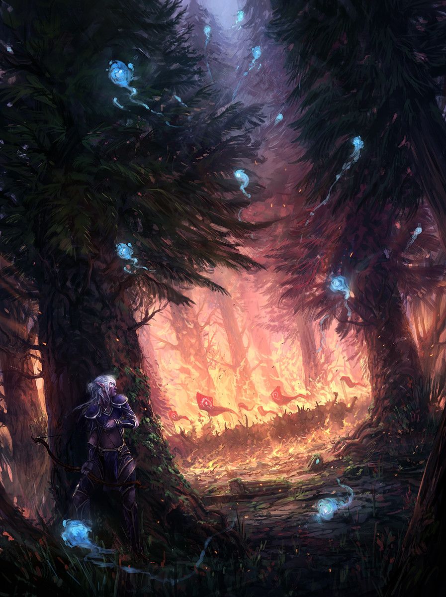 World Of Warcraft Teldrassil Invasion Ii By Jorge Jacinto With