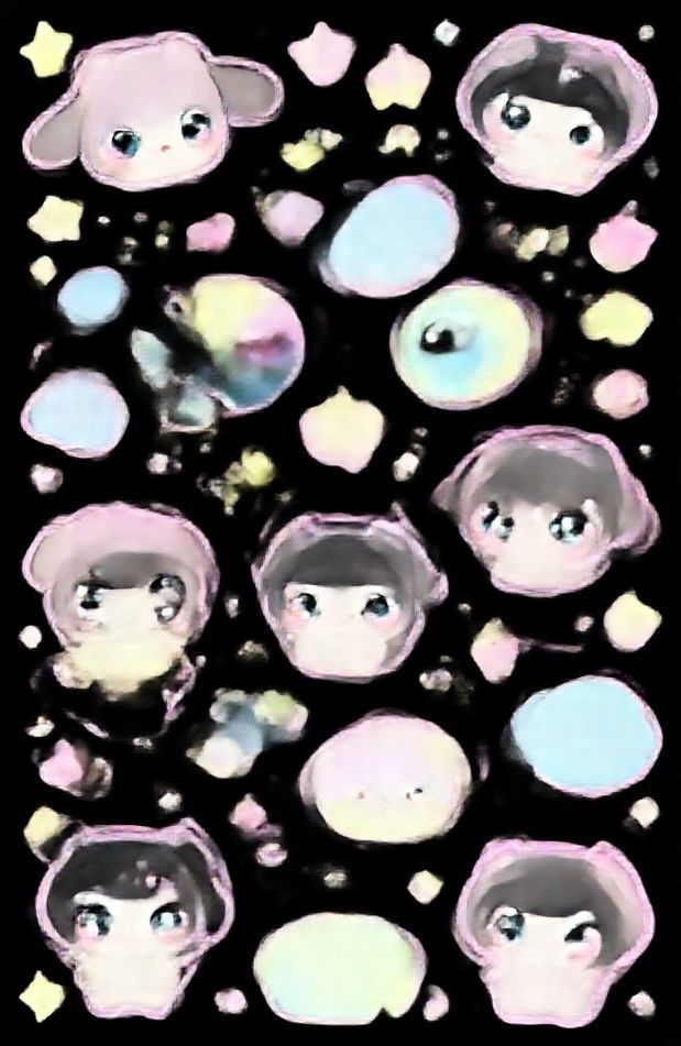 Kawaii Black Wallpaper