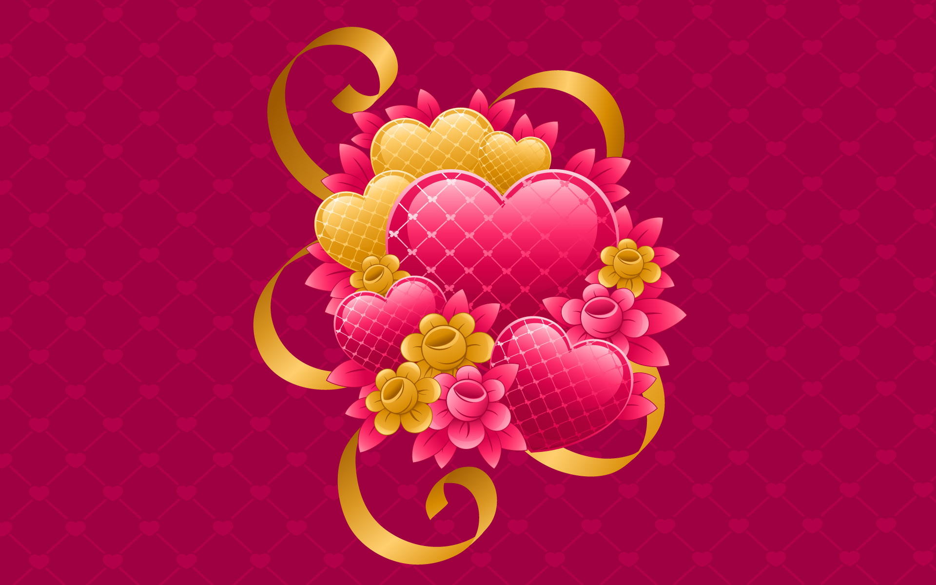 Pink Love Heart HD Wallpaper Fine Wallpaper