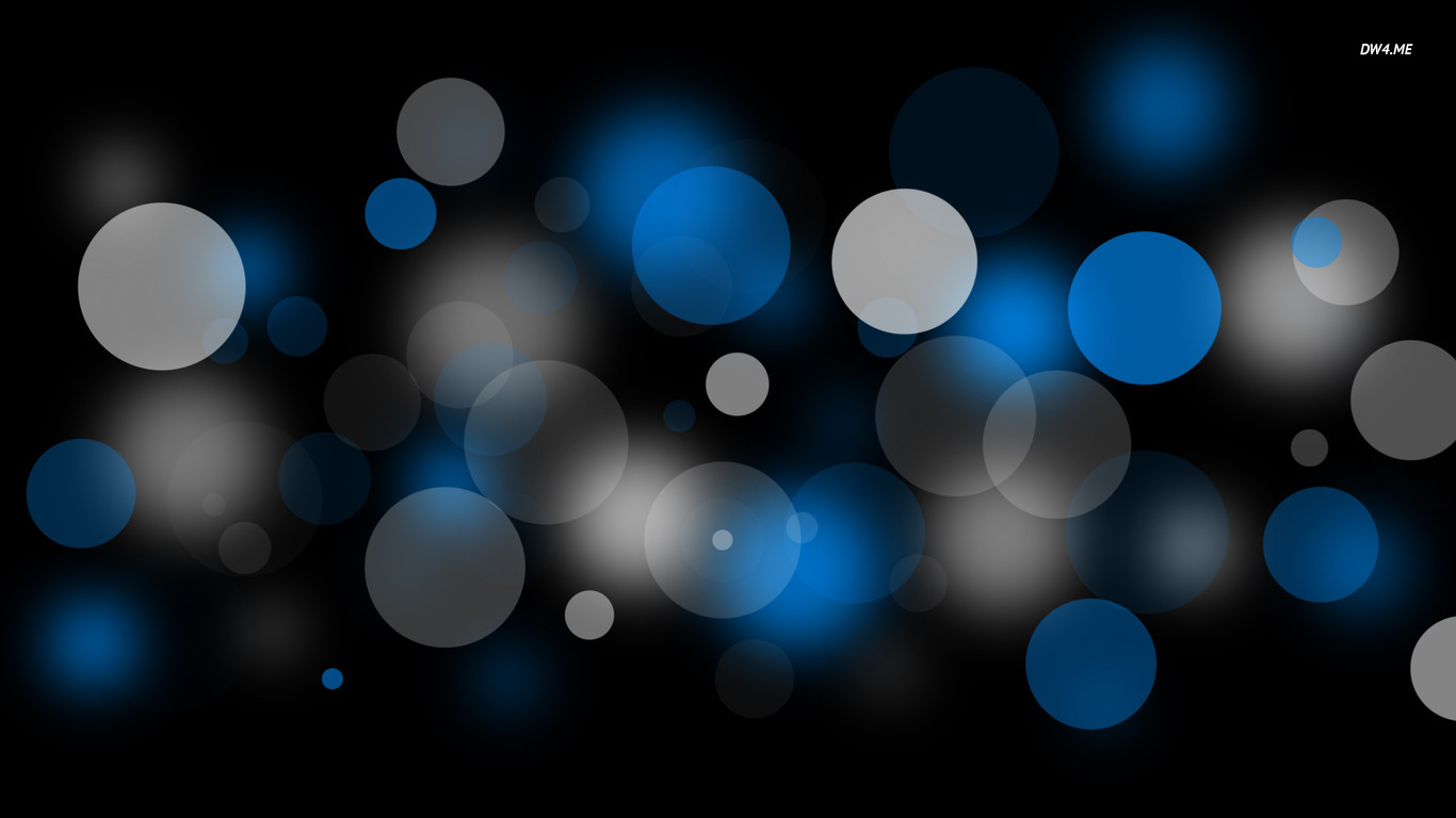 Blue And White Bubbles Wallpaper Abstract