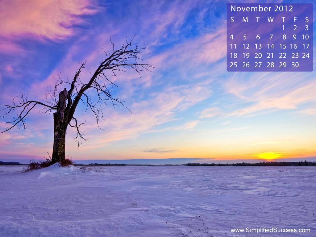 Free Download November 2012 Desktop Wallpaper Calendar Calendars Hub 