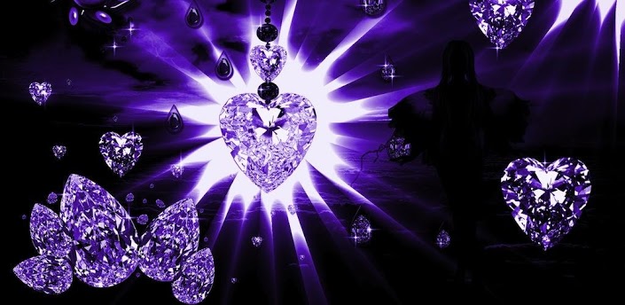 Purple Diamonds Wallpaper Diamond Live