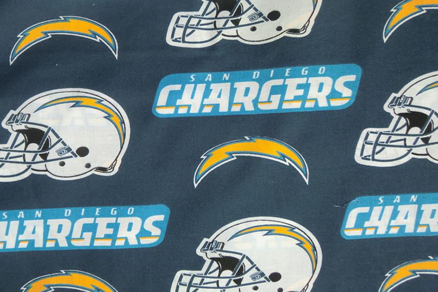  Sports Fabric NFL Football Fabric San Diego Chargers Cotton Print