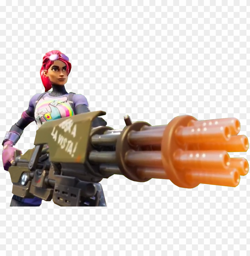Fortnite Character W Minigun Png Gif Transparent