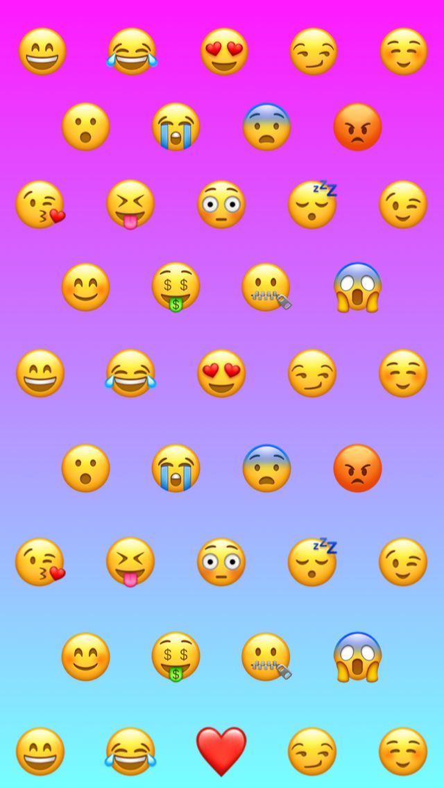 Emoticon Emoji Love Iphone Latar Hitam / Blue Emoji Wallpaper Iphone