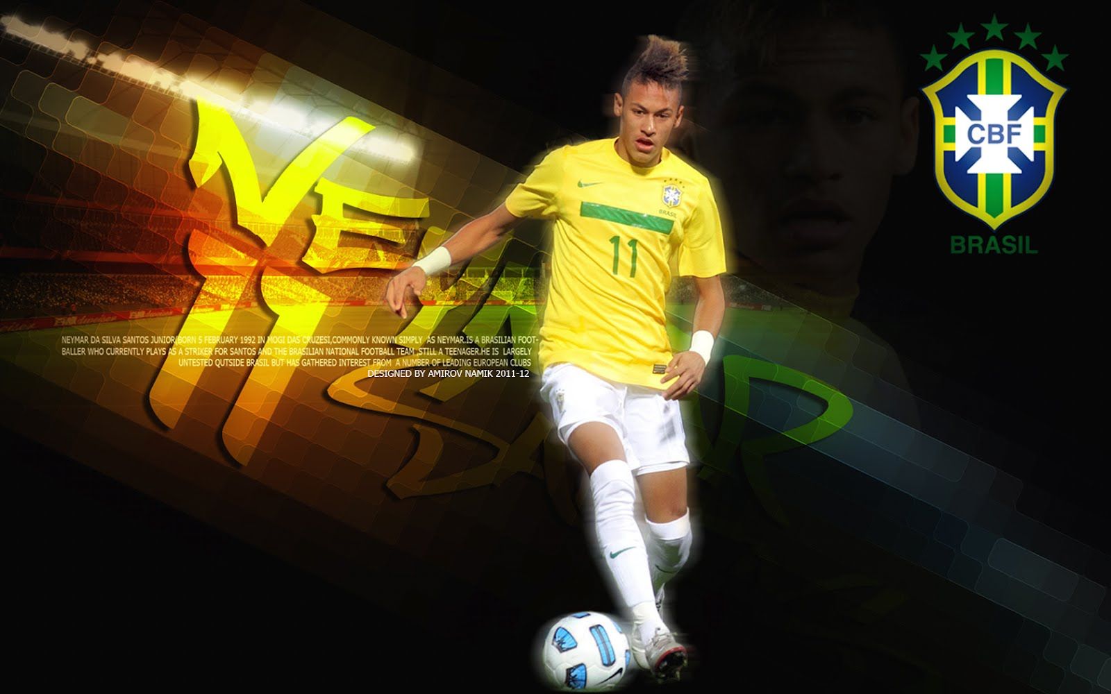 Brazil Neymar Jr Wallpaper Background HD For