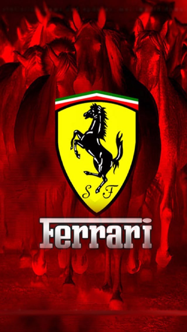 iPhone 5 Ferrari Logo Wallpaper