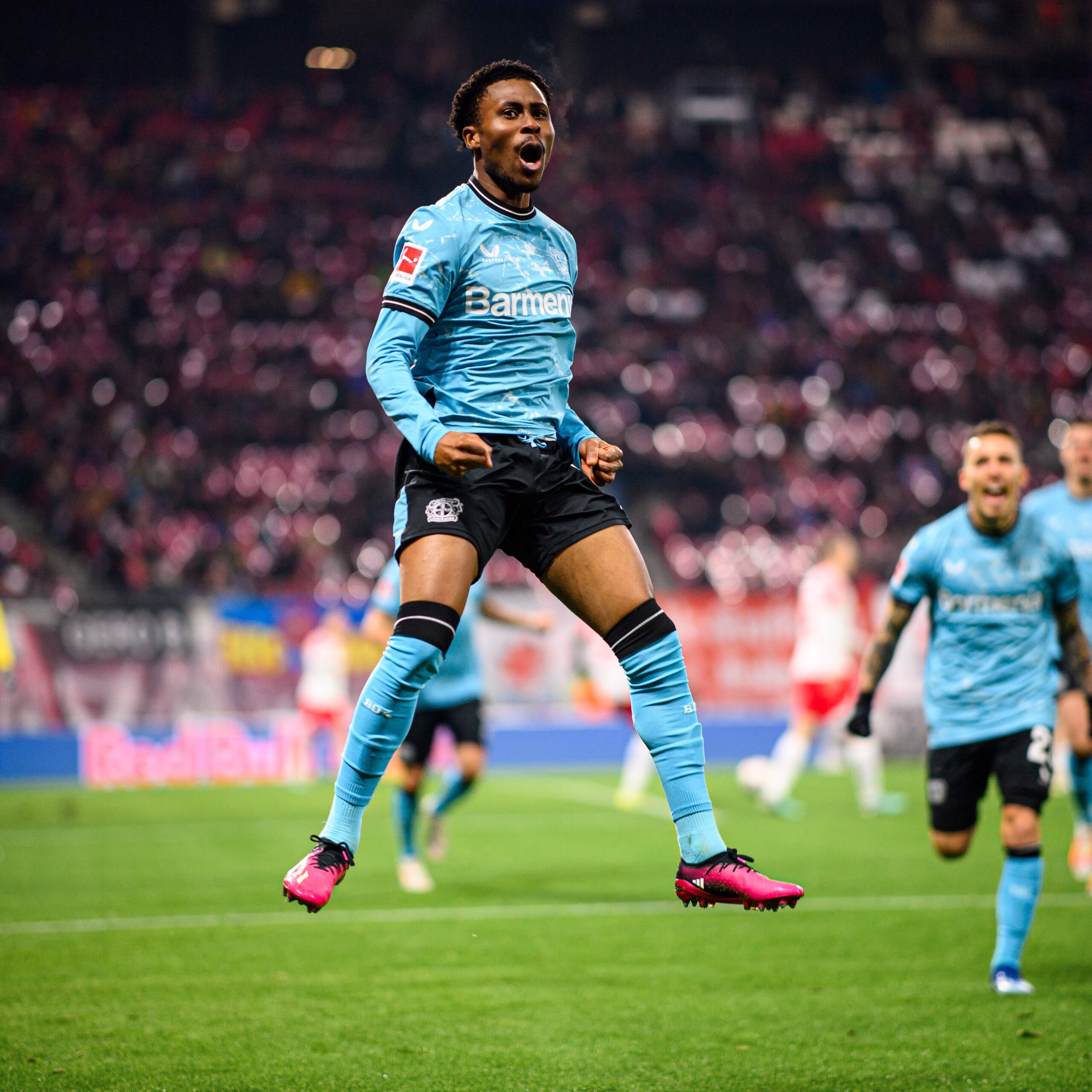 Nathan Tella Scores As Leverkusen Earn A Hard Fought Win Over Leipzig Wallpaper