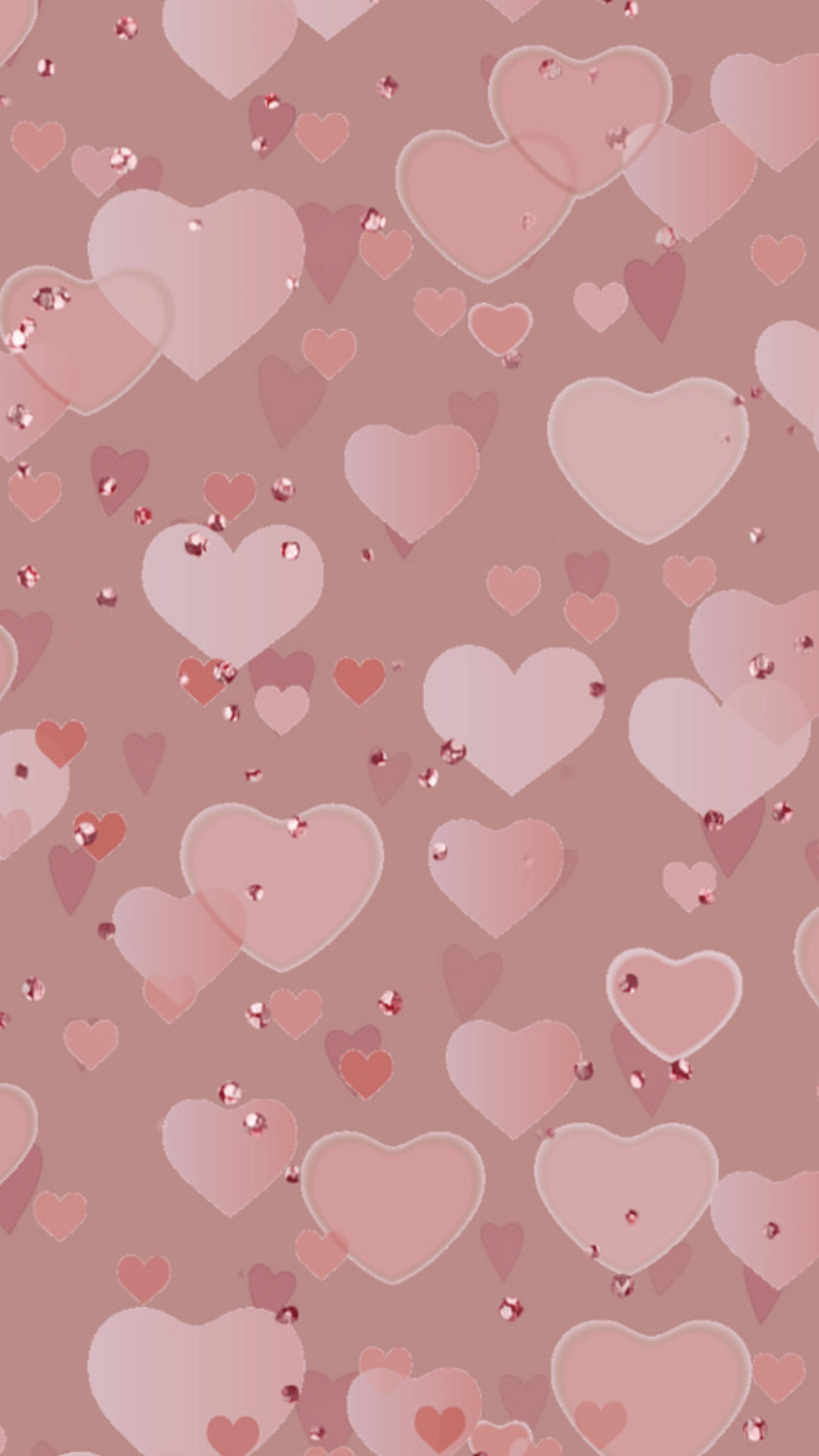 Cute Pink Heart Wallpaper On