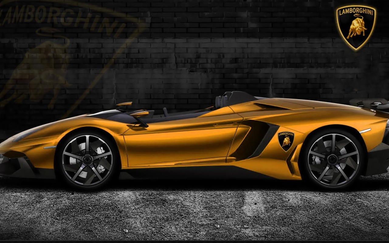 Fondo Escritorio Lamborghini Aventador J Gold