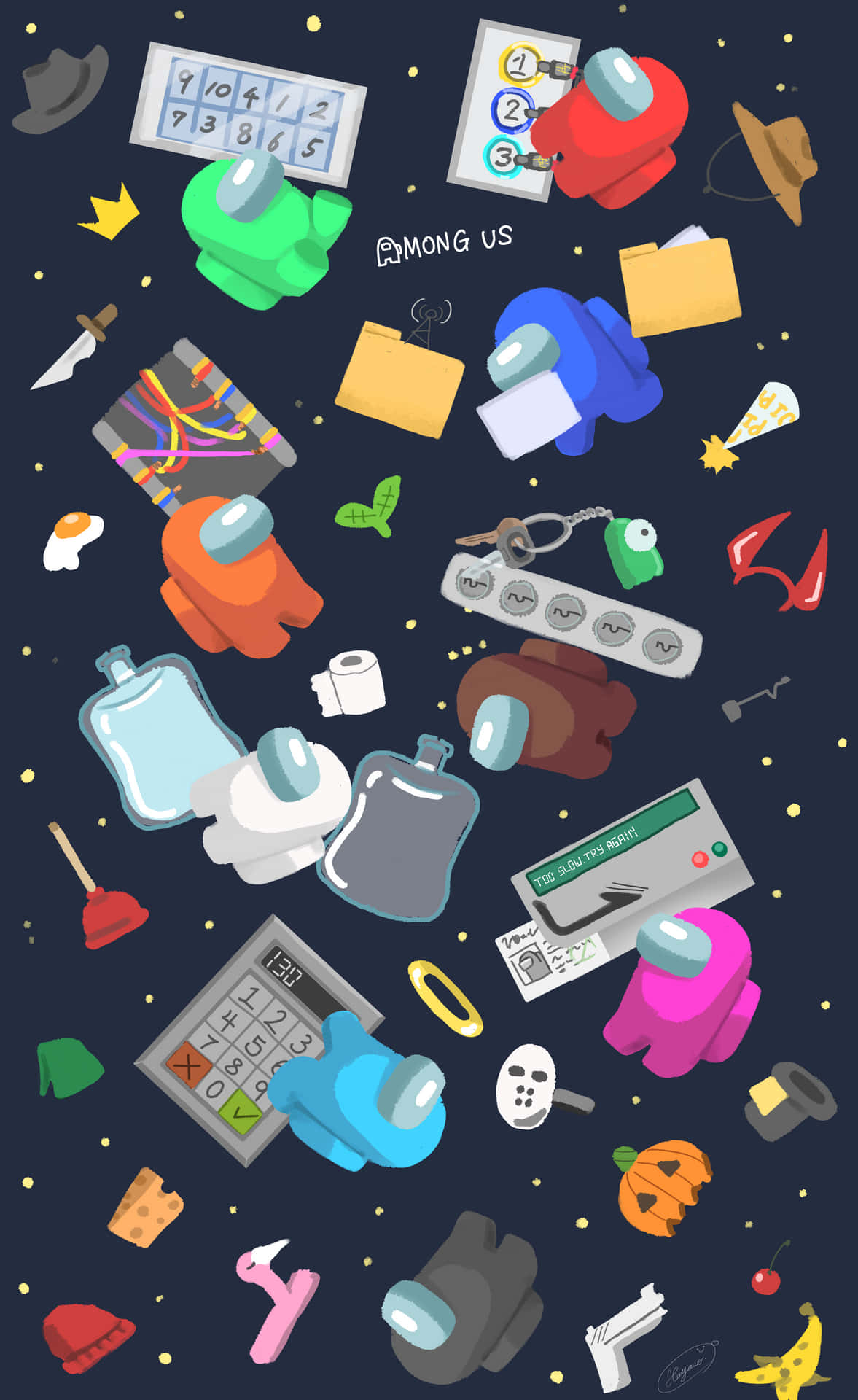 Among Us Space Wallpaper