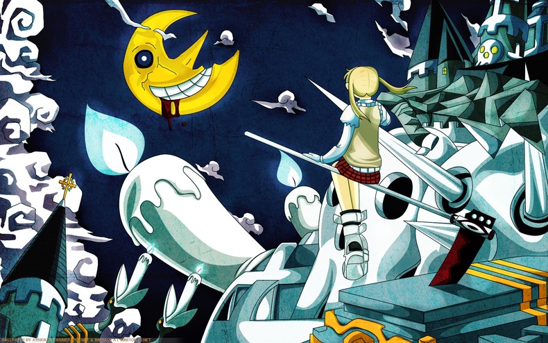 Home Gallery Soul Eater Wallpaper Maka Under The Moon