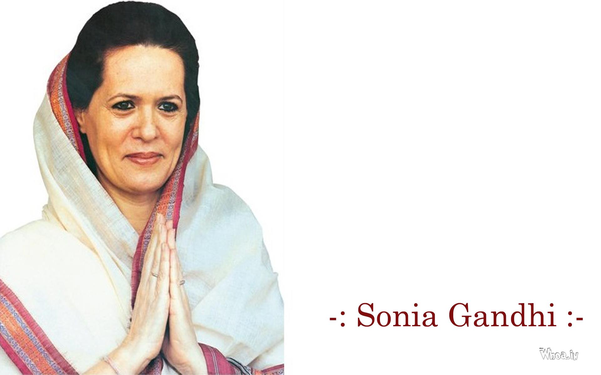 Indian Powerful Women Sonia Gandhi HD Wallpaper 1920x1200