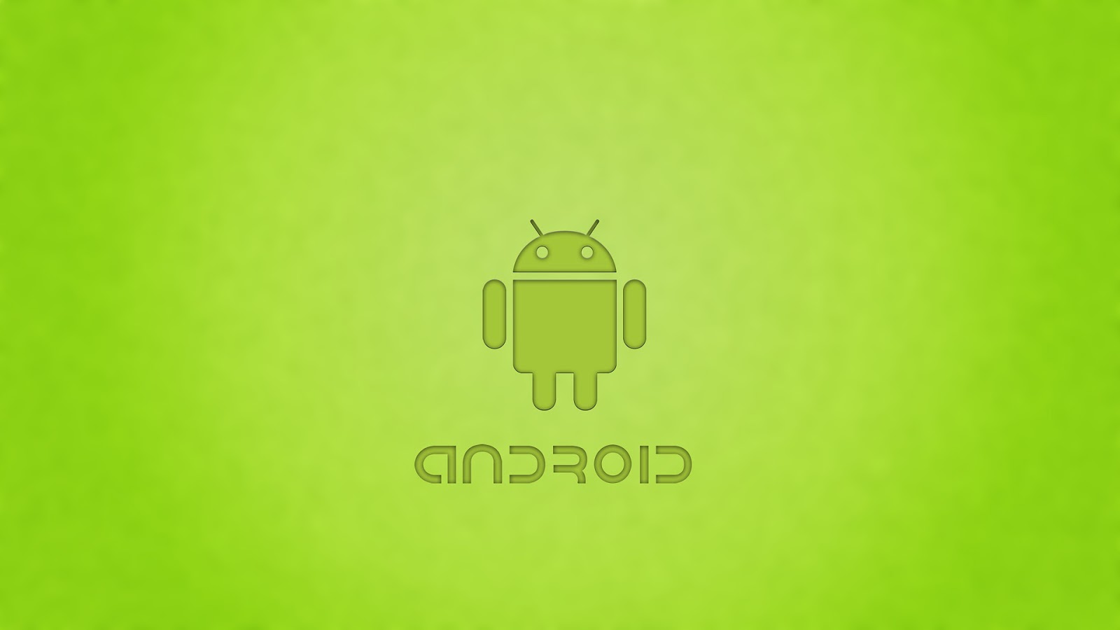 Android Achtergrond Met Groene Logo HD Wallpaper