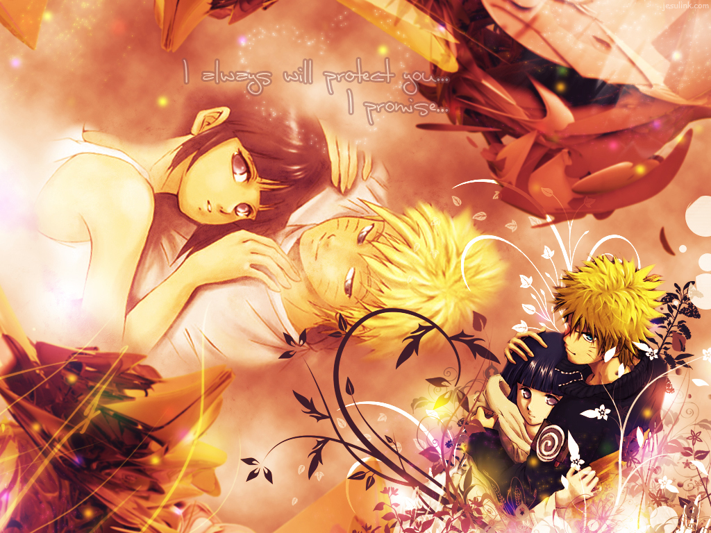 My Friends My Soul Naruto and Hinata wallpapers 1024x768