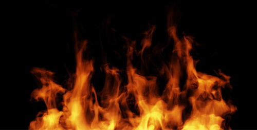 Fire Element With Alpha Looped Motion Graphics Background