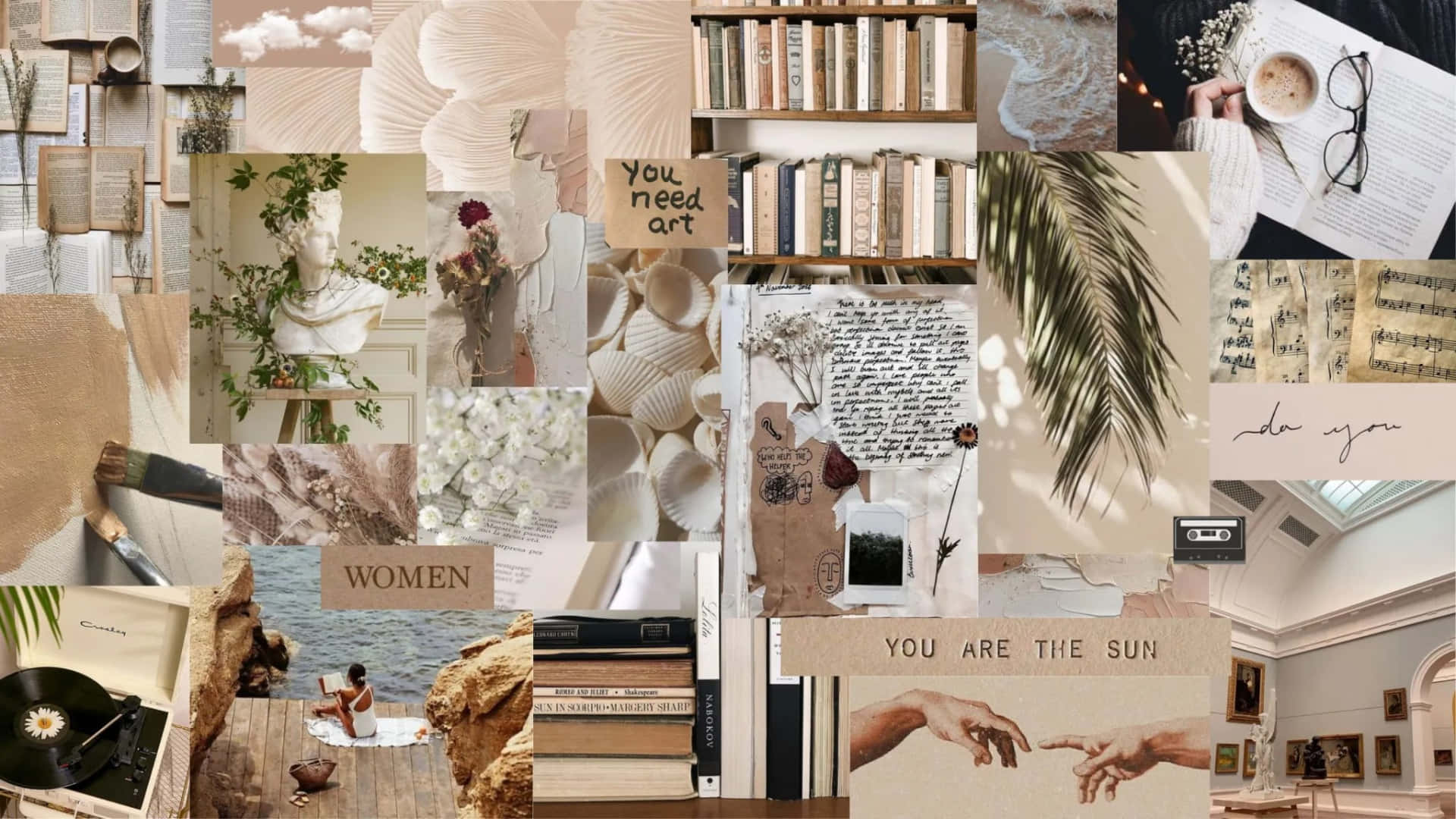 Aesthetic Collage Desktop Wallpaper
