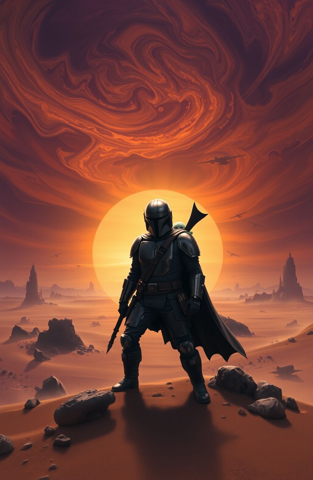 The Mandalorian Art Wallpaper