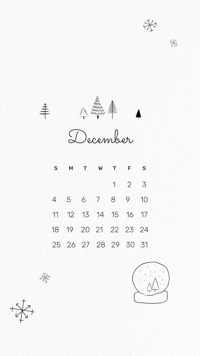 Cute December 2022 calendar monthly Premium Photo   rawpixel