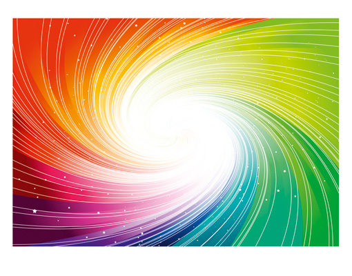 Sparkling Colours 3d Digital Wallpaper Wall Art Swirl