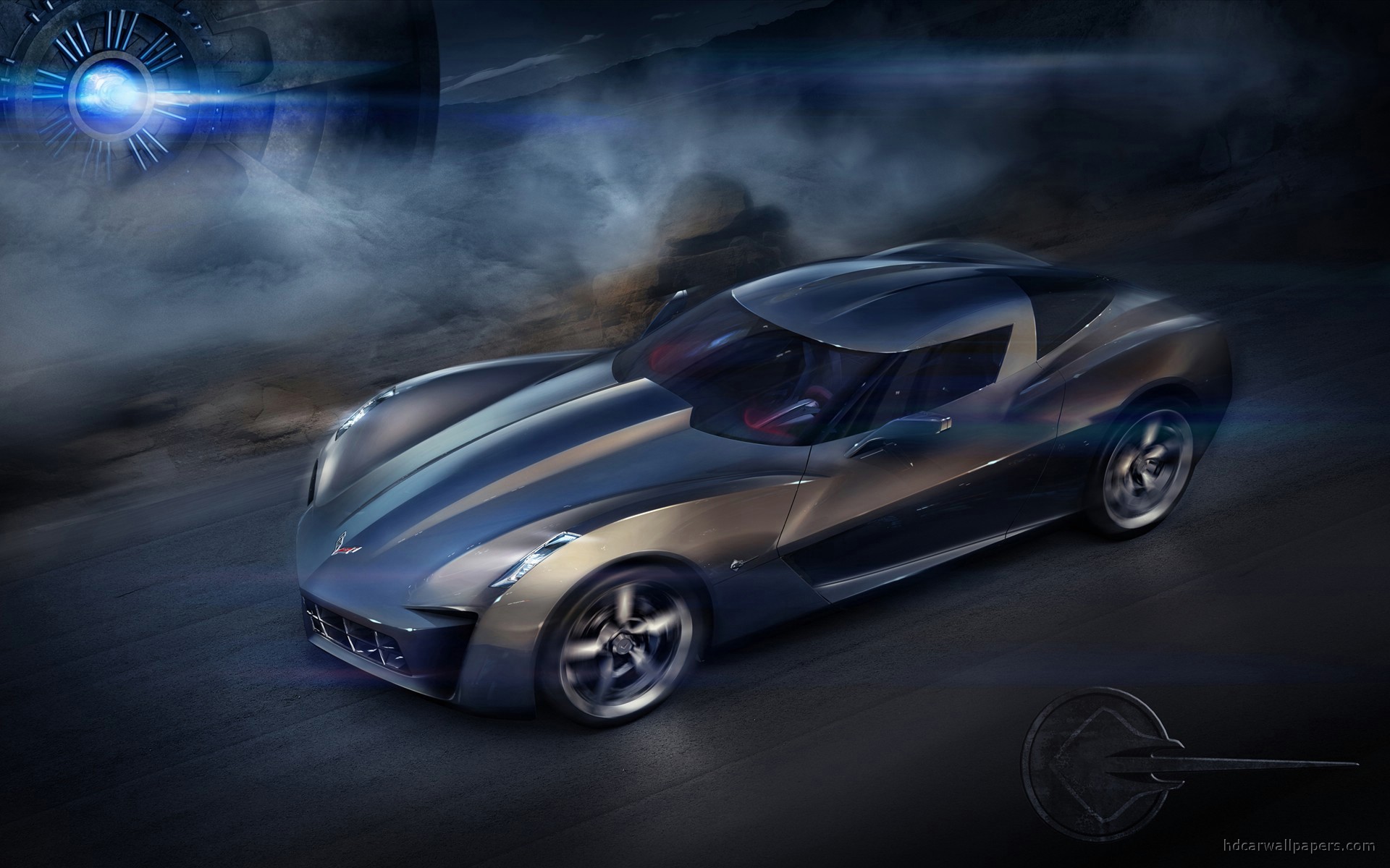 Corvette Stingray Concept Wide HD Desktop Wallpaper