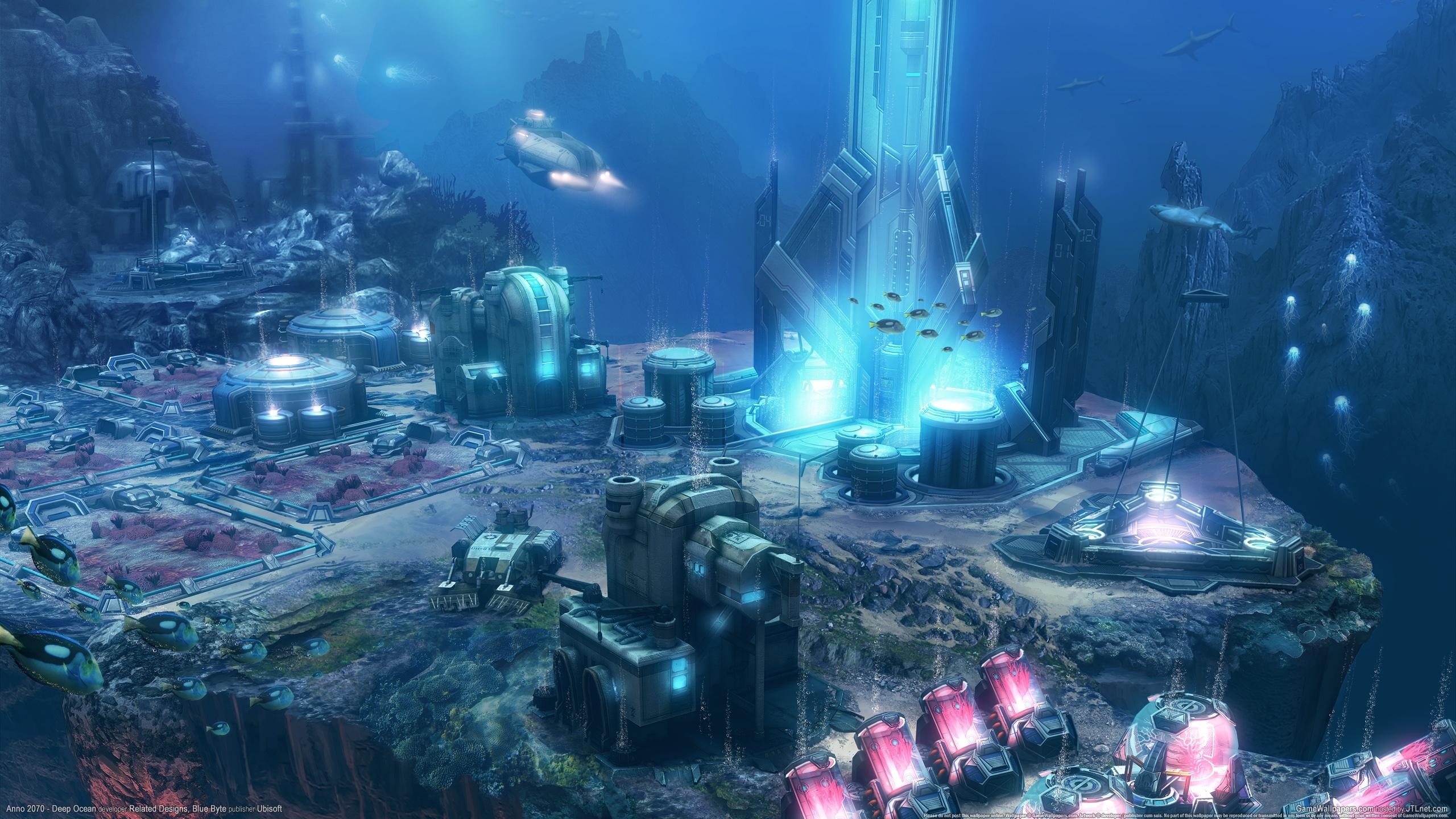 Anno Deep Ocean Sci Fi Underwater City Wallpaper
