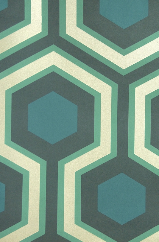 Hicks Grand Hexagon Wallpaper Large Geometric Design In