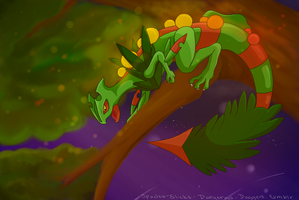 Mega Sceptile Finished By Chrizard Y