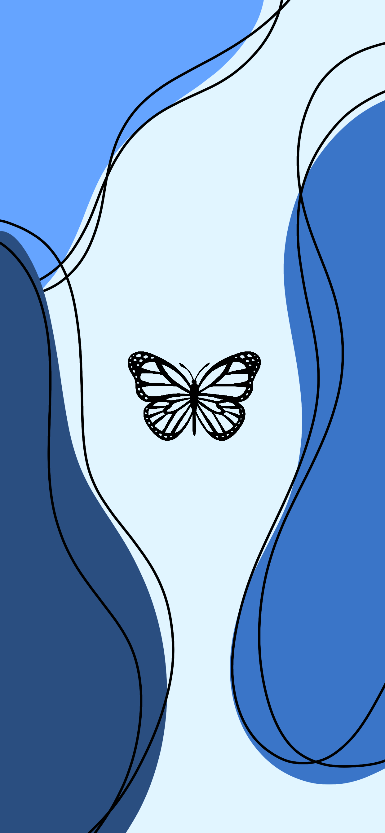 Blue Simple Aesthetic Wallpaper