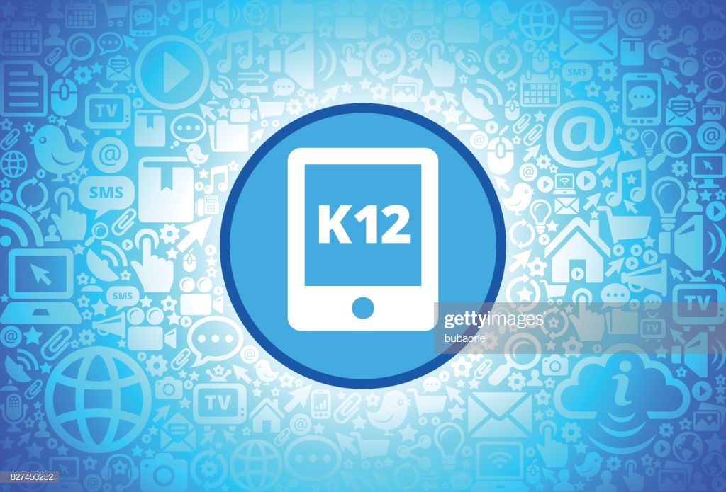 K12 Sign On Tablet Icon Inter Technology Background High Res