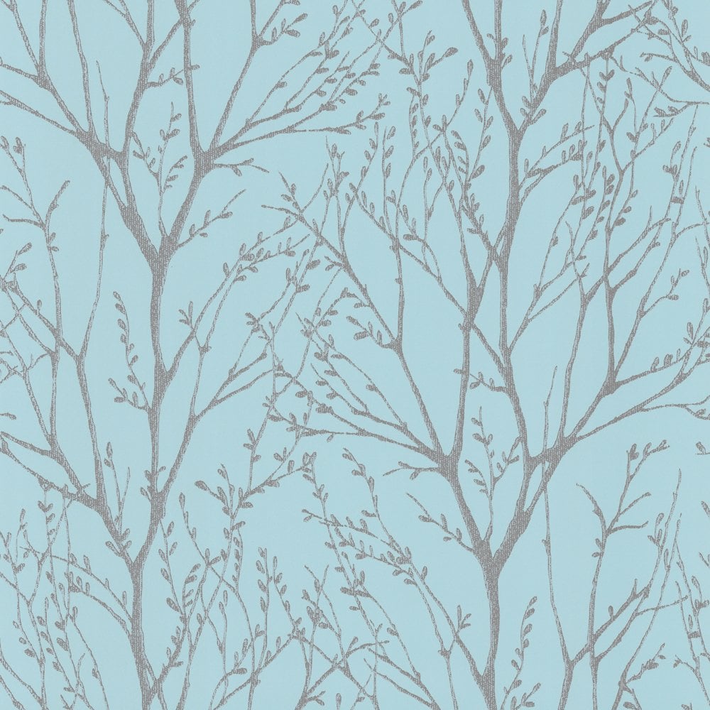 Love Wallpaper Shimmer Teal Silver