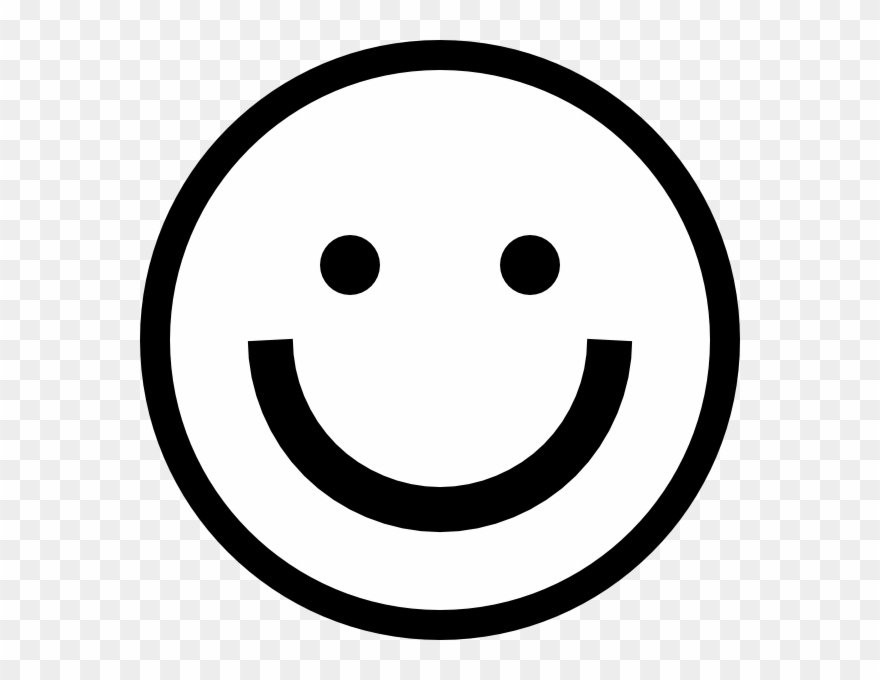 Smiley Face Png Black And White No Background