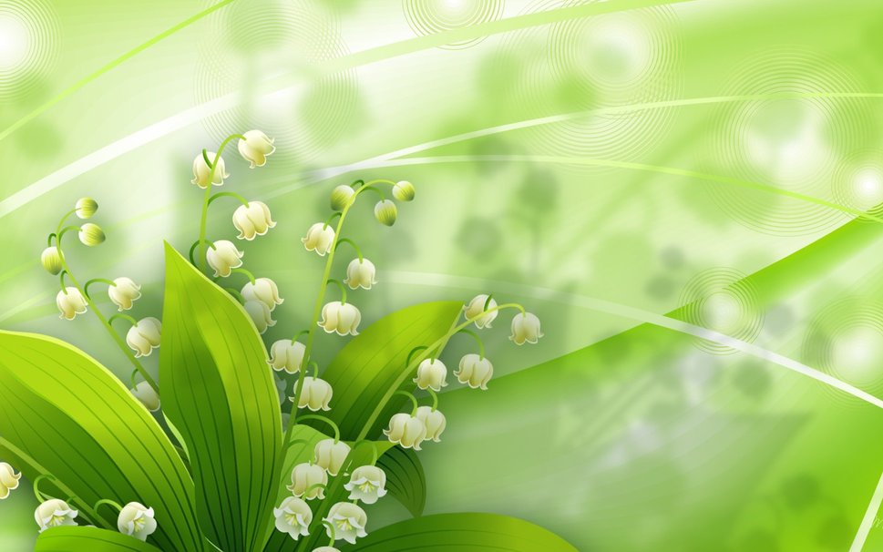 Lilies Of The Valley Wallpaper